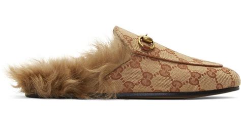 gucci princetown mens fur|gucci princetown mule beige.